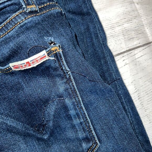 Hudson Jeans Nico Mid Crop Skinny Denim Jeans Released Hem Stretch sz 25 READ - Picture 5 of 7